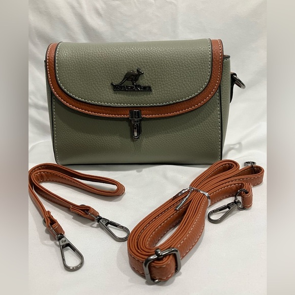 kangaROOS Handbags - kangaROOS Olive and Tan Crossbody Bag. DISCOUNTED PRICED TO SALE 🤑 ♥️ AT COST